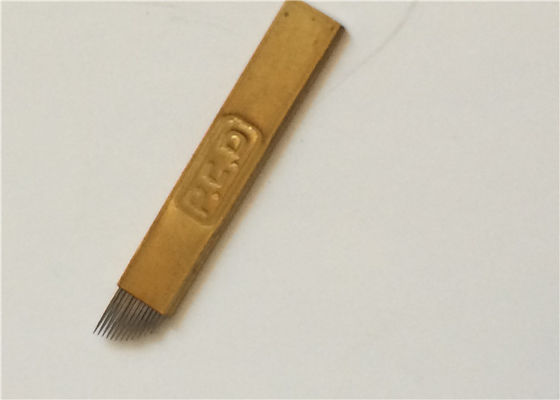 中国 金PCDの入れ墨のMicrobladingの針0.5mmの厚く永久的な構造装置 サプライヤー