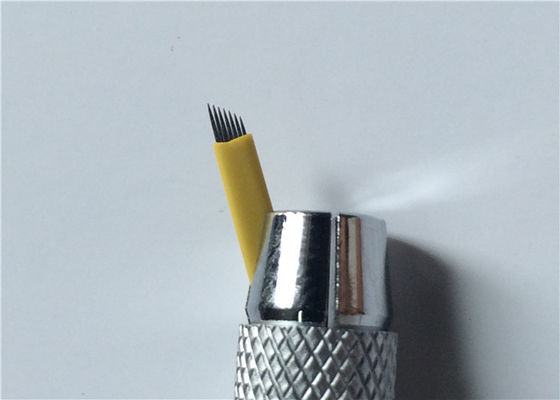 中国 構造の入れ墨のMicrobladingの永久的な針、0.25mm 7つのピン入れ墨の刃 サプライヤー