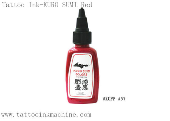 中国 OEM Kuro Sumiは0.5OZ/1OZ永遠の入れ墨入れ墨ボディのための赤い色にインクをしみ込ませる サプライヤー