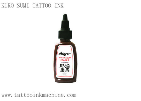 中国 ブラウン色の永久的な構造ボディ入れ墨のための永遠の入れ墨インクKuro Sumi 1OZ サプライヤー