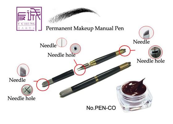 中国 ハンドメイドのステンレス鋼のロック針装置眉毛の操作解説書の入れ墨のペン サプライヤー