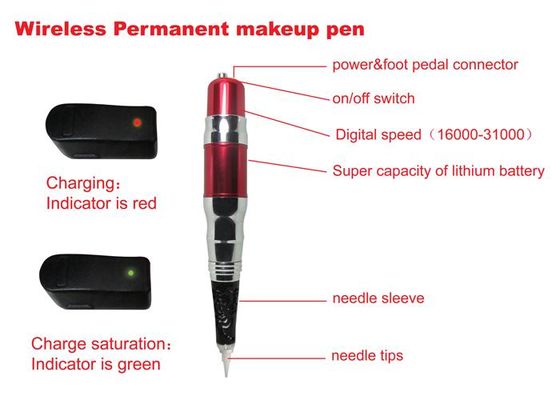 中国 眉毛の唇のアイライナーの入れ墨のための電気無線永久的な構造のペン サプライヤー