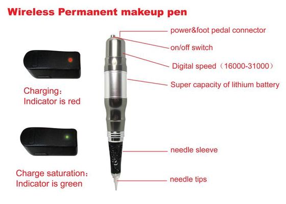中国 注文の入れ墨装置の無線眉毛の永久的な構造のペンの入れ墨の眉毛の唇機械 サプライヤー