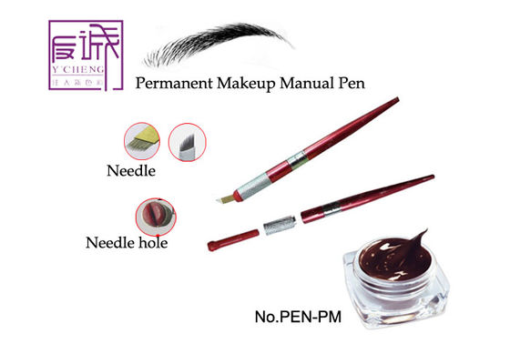 中国 刃が付いている手で描いた永久的な手動入れ墨の眉毛の構造のペン サプライヤー