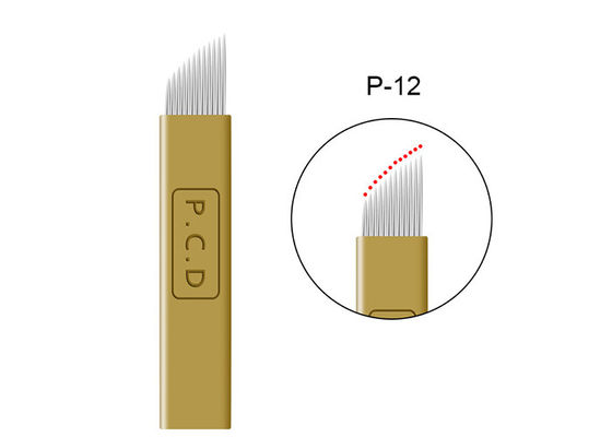 中国 永久的な構造の針を形づけるPCDの眉毛12ピン サプライヤー