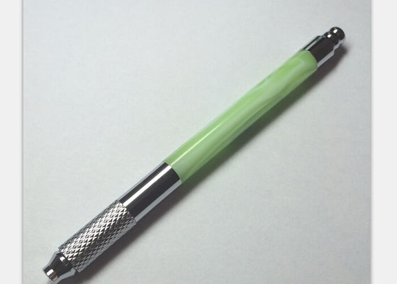 中国 水晶110MMの永久的な構造の入れ墨の手動ペン、針の刃の化粧品の入れ墨のペン サプライヤー