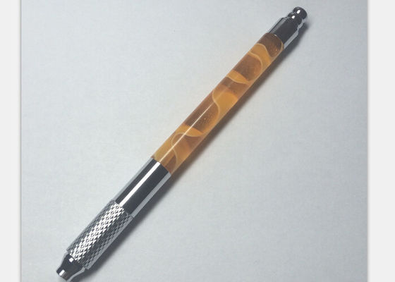 中国 多彩な水晶110MMのハンドメイドの入れ墨の眉毛のペン、専門の入れ墨の手動ペン サプライヤー