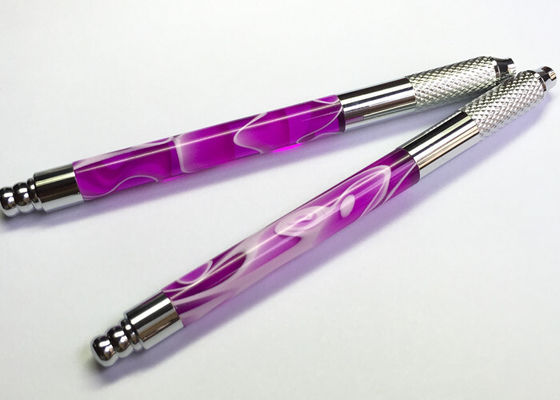 中国 永久的な眉毛の構造、出現の設計のための紫色の化粧品の手動入れ墨のペン サプライヤー