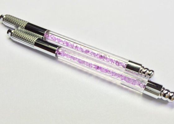 中国 紫色の水晶手動入れ墨のペン、Disposaleの刃の永久的な構造の入れ墨マニュアルのペン サプライヤー