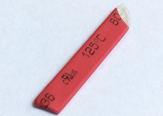 中国 赤いMicrobladingの永久的な構造の針/眉毛の針の刃 サプライヤー