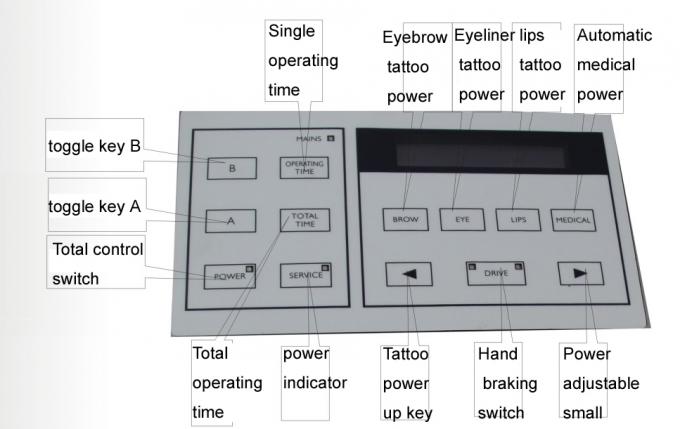 永久的な構造の入れ墨装置の供給、LCDの電源が付いている入れ墨機械 1