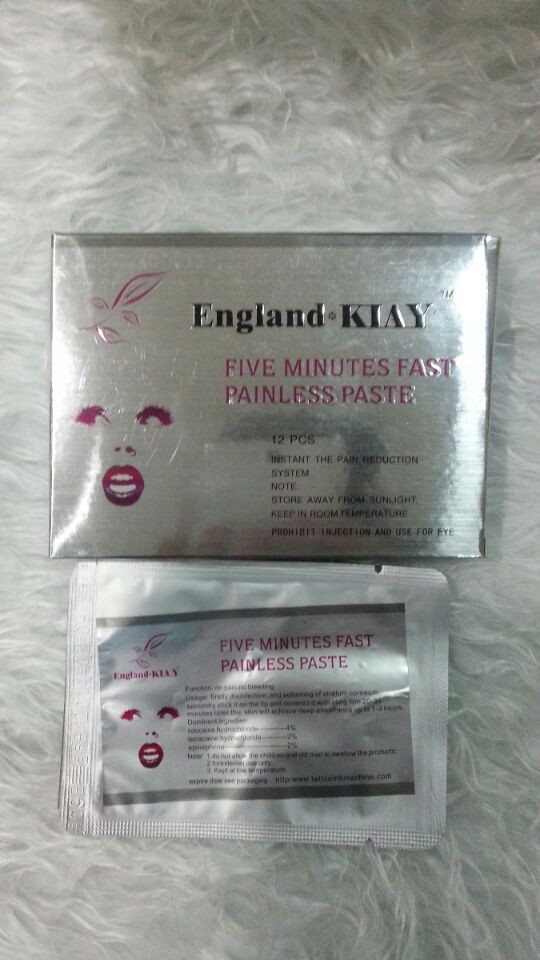 イギリスKiayの項目麻酔のクリームおよび5分の最も速く痛みのない唇ののり 1