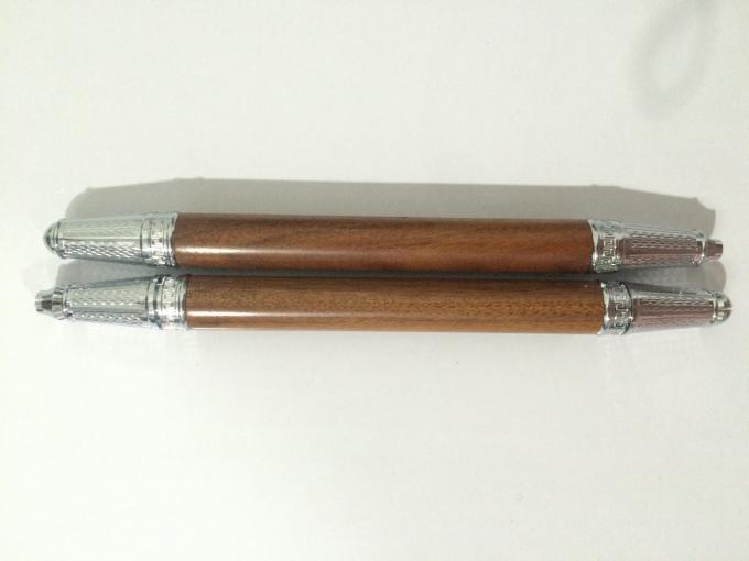 木製の二重頭部4Dの手動眉毛の永久的な構造の入れ墨のペン 2