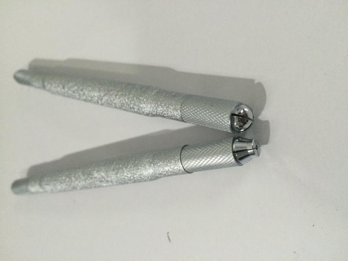 アルミニウム二重頭部5D Microbladingの手動入れ墨のペン、眉毛の入れ墨のペン 0