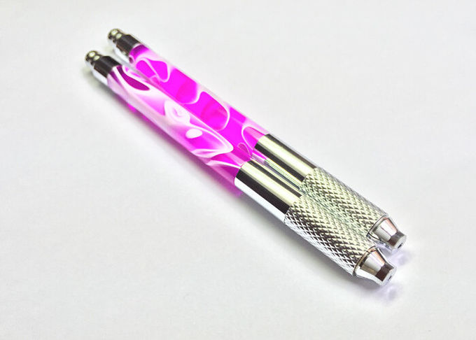水晶眉毛手のロック- Pin装置が付いている手動入れ墨のペン 0