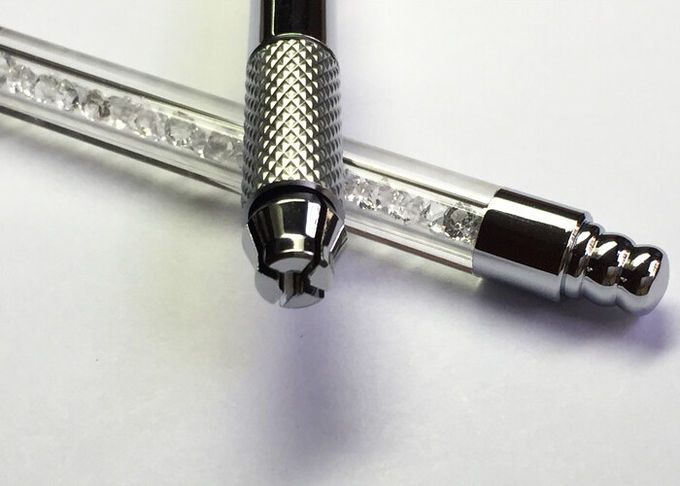 水晶Microbladingのハンドメイドの永久的な手動眉毛の入れ墨のペン 0