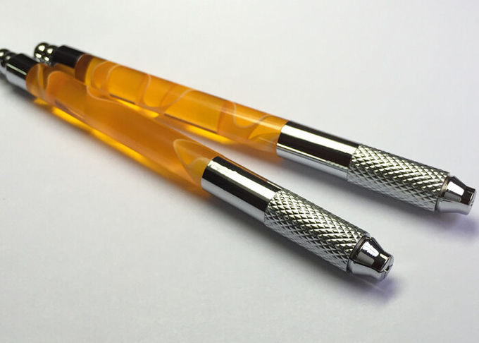 黄色い110MMマニュアルの入れ墨のペンの永久的な構造のハンドメイドの入れ墨のキット 0
