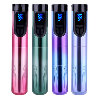 中国 14500mAh 備蓄電池 パワー ワイヤレス タトゥー マシン LCD ディスプレイと交換可能な電池 航空機 アルミ デザイン サプライヤー