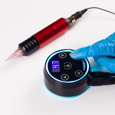 中国 Wholesale New Upgrade Digital LCD Display Touch Screen Mini Aurora 2 Tattoo Power Supply Fit All Tattoo Machine サプライヤー
