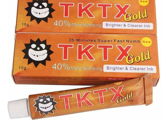 中国 40% ゴールド TKTX スーパー 麻痺 無痛 タトゥー 麻酔 クリーム サプライヤー