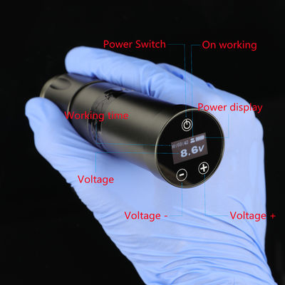 ステンレス鋼 1800mAh NARW ワイヤレス タトゥーマシン 1 OLED ディスプレイ タッチスクリーン バッテリー 回転 タトゥーガン タトゥーペンは RCA パワー付き サプライヤー