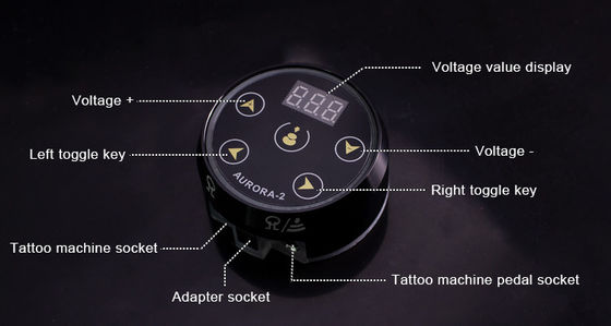 デジタル液晶ディスプレイタッチスクリーン ミニオーロラII タトゥー電源 388g タトゥーマシン用のパッケージ重量 サプライヤー