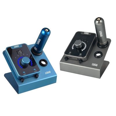 電気銃型 SMP 永久化粧とスイスモータータトゥーマシン付きの頭皮マイクロピグメンテーション装置 ブラックブルー サプライヤー