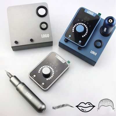 電気銃型 SMP 永久化粧とスイスモータータトゥーマシン付きの頭皮マイクロピグメンテーション装置 ブラックブルー サプライヤー