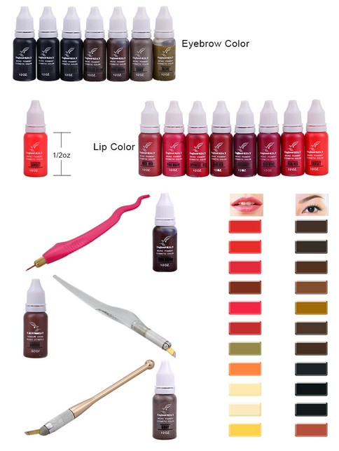 化粧品の入れ墨の永久的な構造のマイクロ顔料色-イギリスKIAY 2
