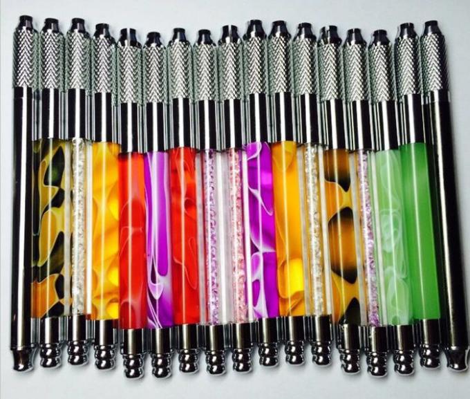 Microbladingのペンの入れ墨機械ピンク/紫色/白い110MMのパーマの入れ墨のペン 3