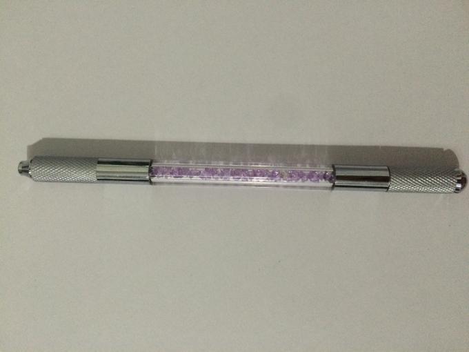 永久的な構造のための水晶物質的なDoubelの頭部の眉毛のMicrobladingの入れ墨のペン 0
