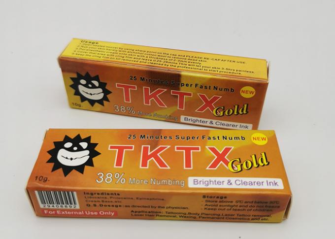 38%の金TKTXの半永久的な構造の入れ墨の麻酔のクリーム 0