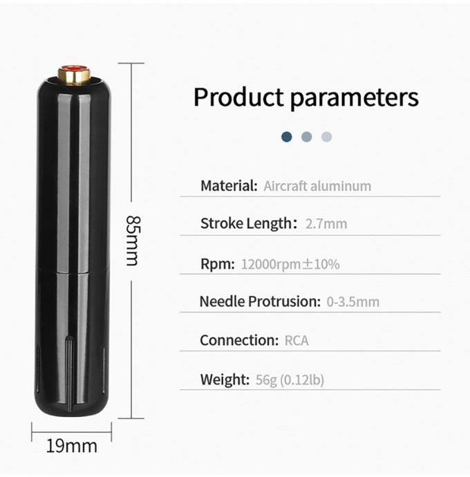 ロータリー タトゥー 機械 プロ RCA インターフェイス タトゥー ペンは 永久化粧 PMU 機械 4