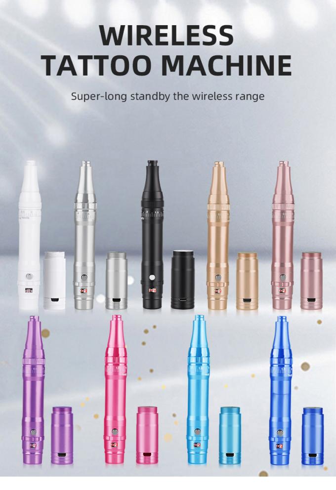 プロ バッテリー 眉毛 タトゥー マシン 0-3.5mm 針突出と無線デザイン 0