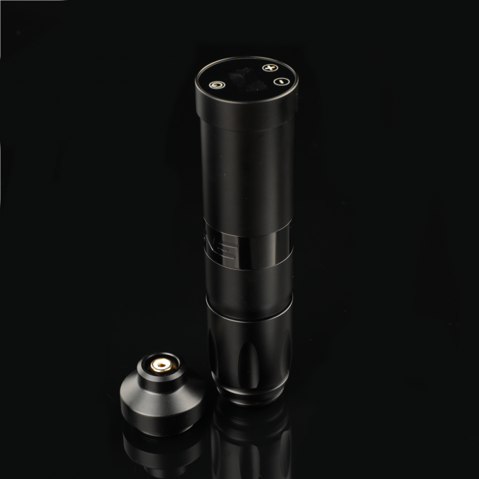 ステンレス鋼 1800mAh NARW ワイヤレス タトゥーマシン 1 OLED ディスプレイ タッチスクリーン バッテリー 回転 タトゥーガン タトゥーペンは RCA パワー付き 4