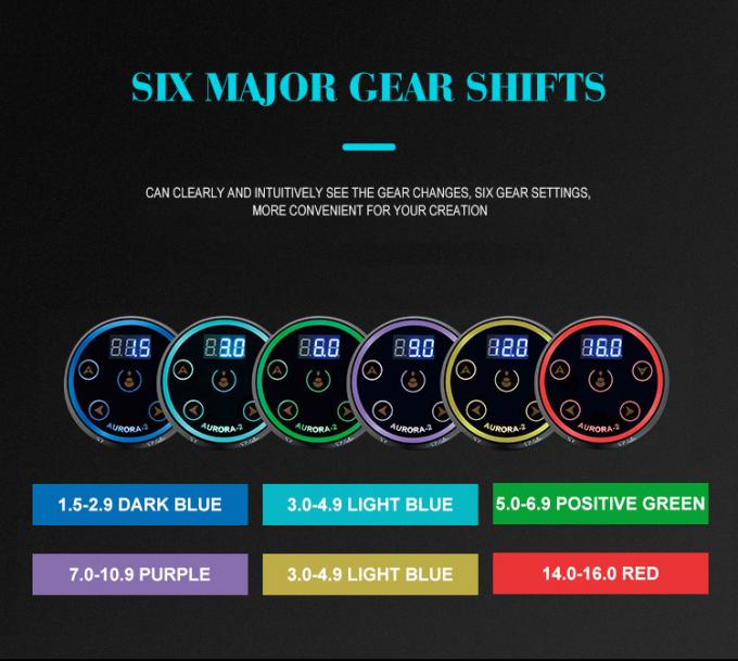 デジタル液晶ディスプレイタッチスクリーン ミニオーロラII タトゥー電源 388g タトゥーマシン用のパッケージ重量 6