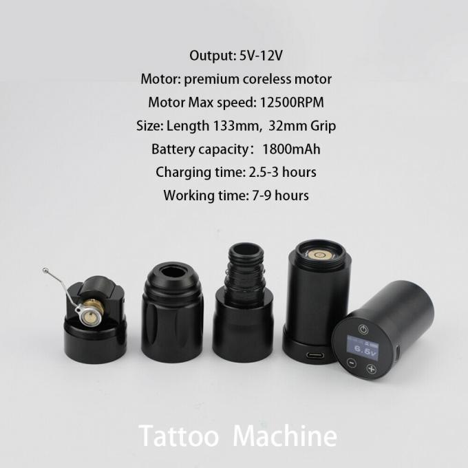 INKONE NARW ブランドデジタル Lcd タッチスクリーンディスプレイ 1800mAh バッテリータトゥーペンマイクロ色素沈着マシンワイヤレスタトゥーマシン 2