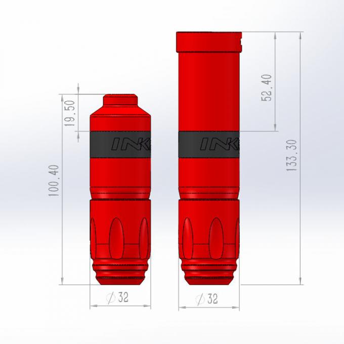 INKONE NARW ブランドデジタル Lcd タッチスクリーンディスプレイ 1800mAh バッテリータトゥーペンマイクロ色素沈着マシンワイヤレスタトゥーマシン 6