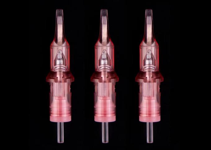 医療用標準ステンレス鋼製、ピンク色のパーマネントメイクニードル 1